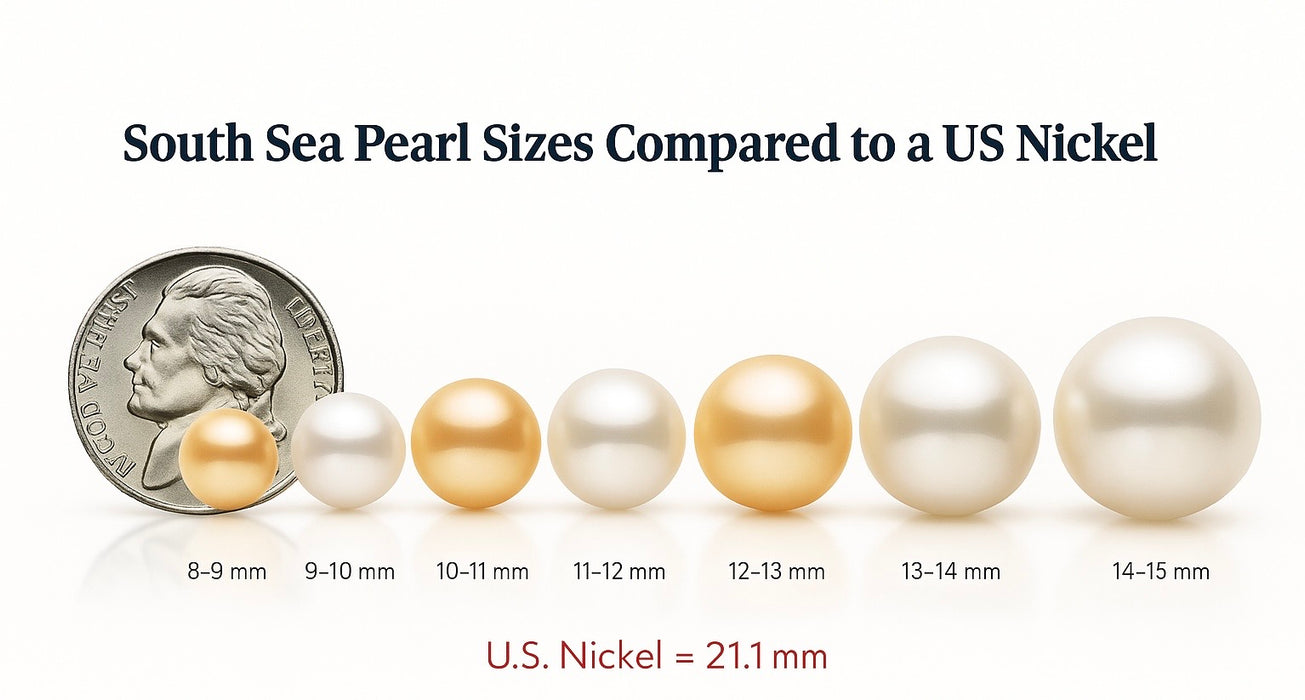 South Sea Elegance: Floating Necklace – 11–12 mm Golden South Sea Pearl in 18K Gold